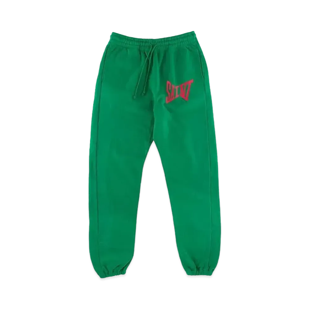 SAINT Mxxxxxx SWEAT PANTS / LOGO "Green"