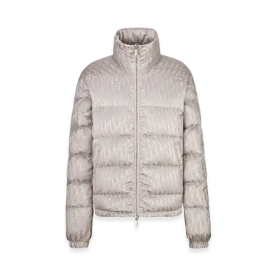 Dior Oblique Down Jacket Technical Jacquard "Pearl"