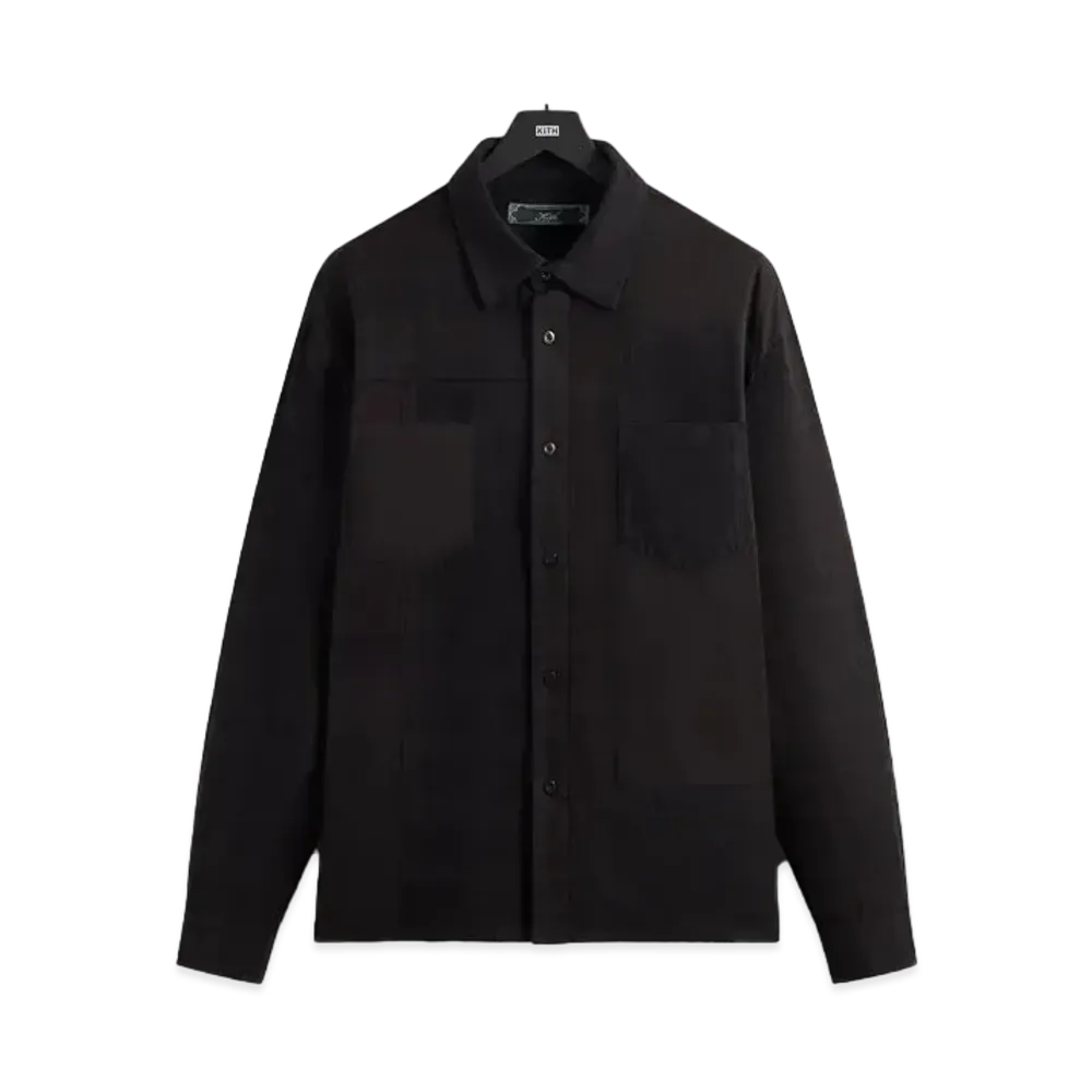 Kith Patchwork Jaydin Buttondown Shirt "Black"