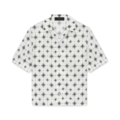 AMIRI Micro Starburst Camp Shirt "Ivory"
