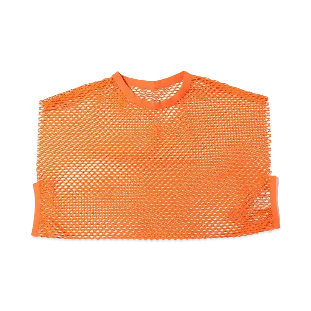 atmos pink Mesh Sleeveless Tops "Orange"