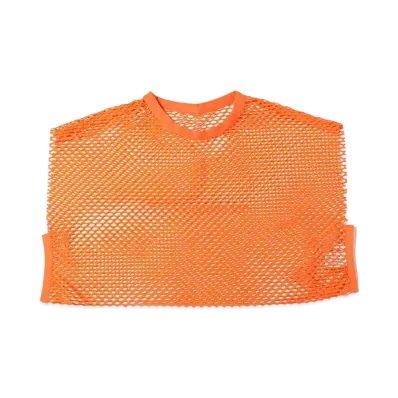 atmos pink Mesh Sleeveless Tops "Orange"