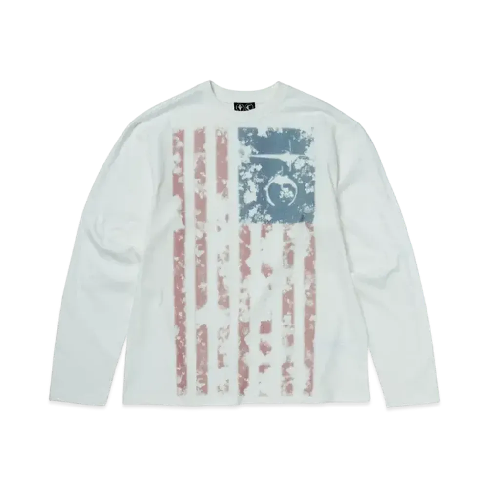 THUG CLUB Old Glory Long-Sleeve "White"