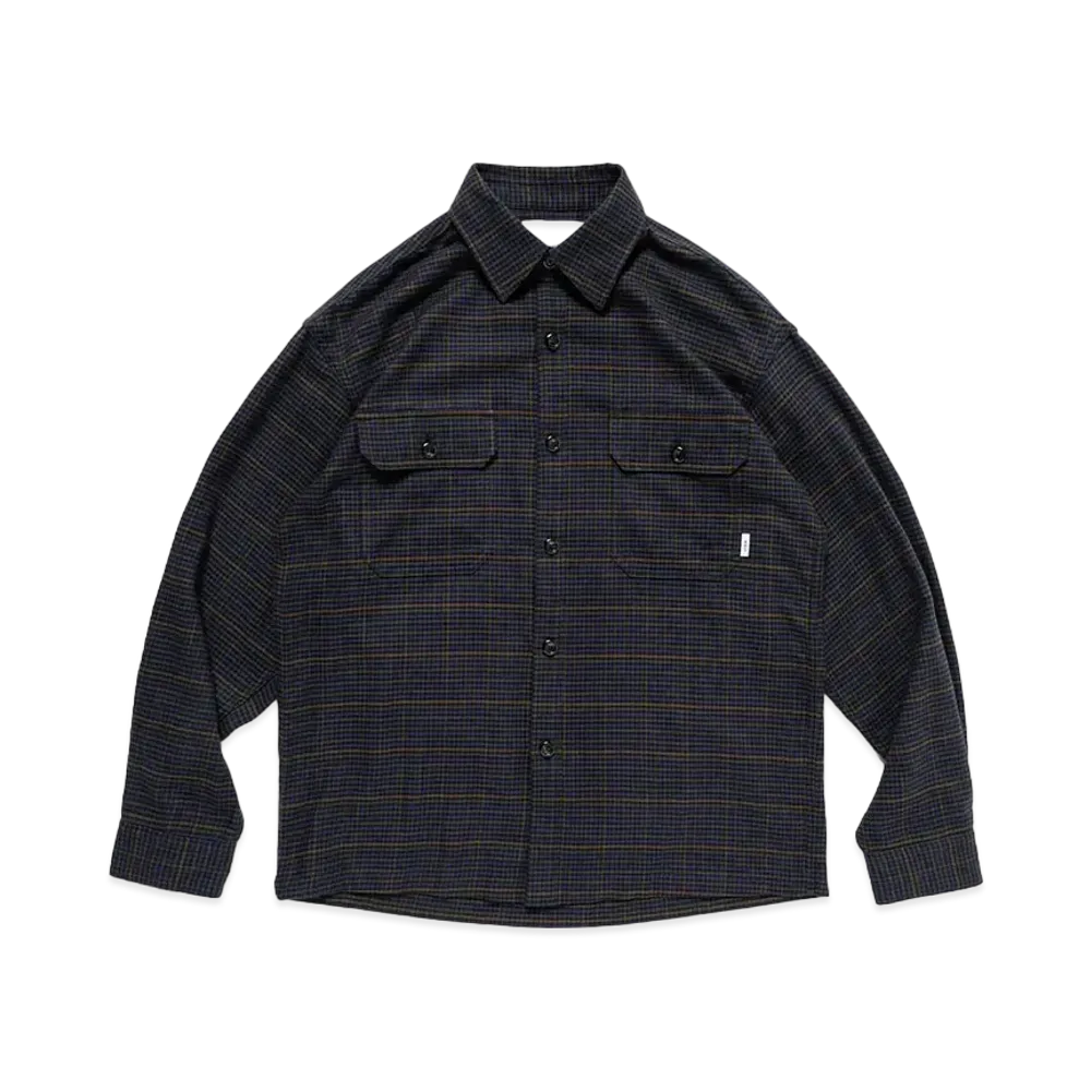 WTAPS Deck / LS / Cotton Twill Textile "Navy"