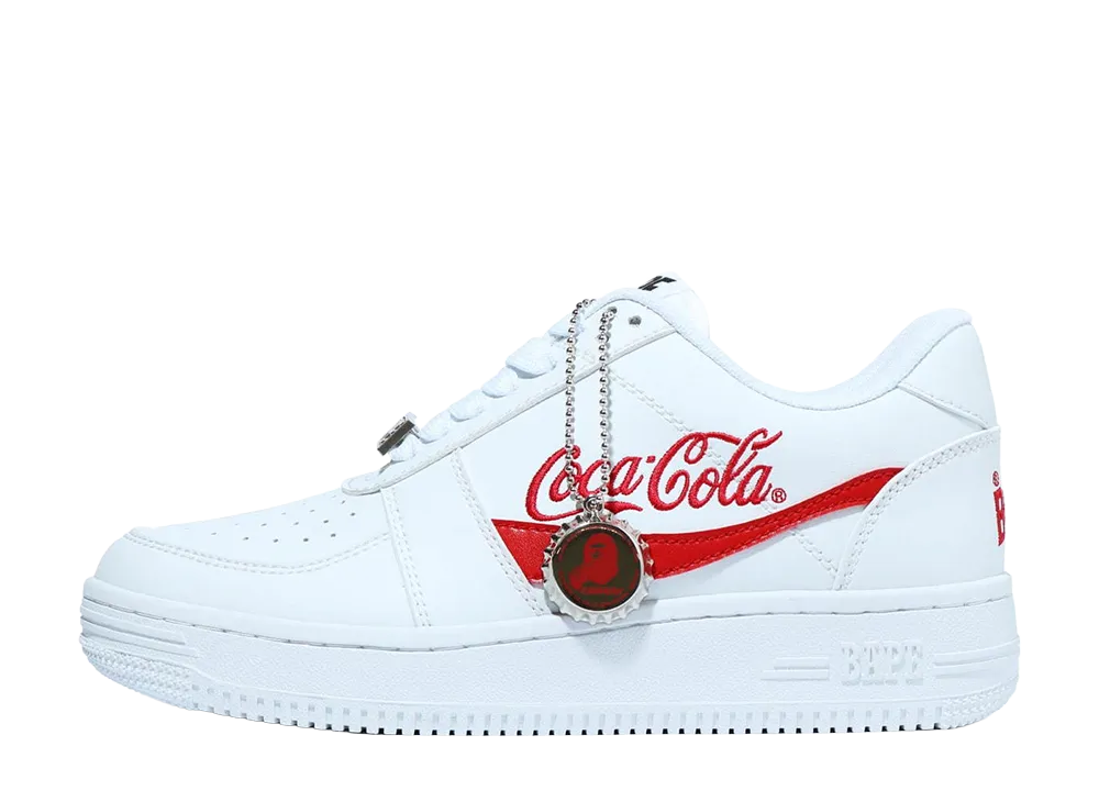 Coca-Cola × A BATHING APE BAPE STA Low "White/Red"