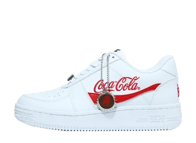 Coca-Cola × A BATHING APE BAPE STA Low "White/Red"