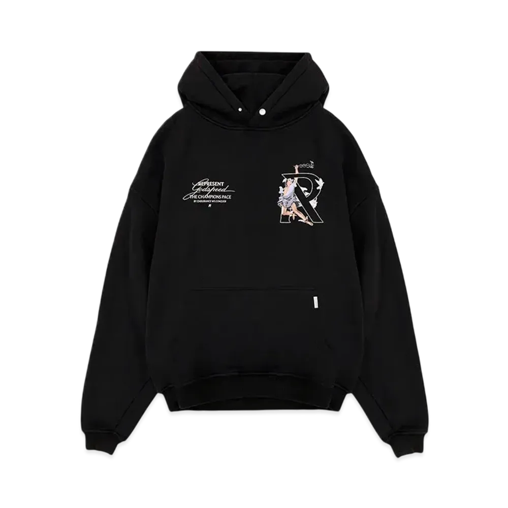 REPRESENT Hermes Hoodie "Jet Black"