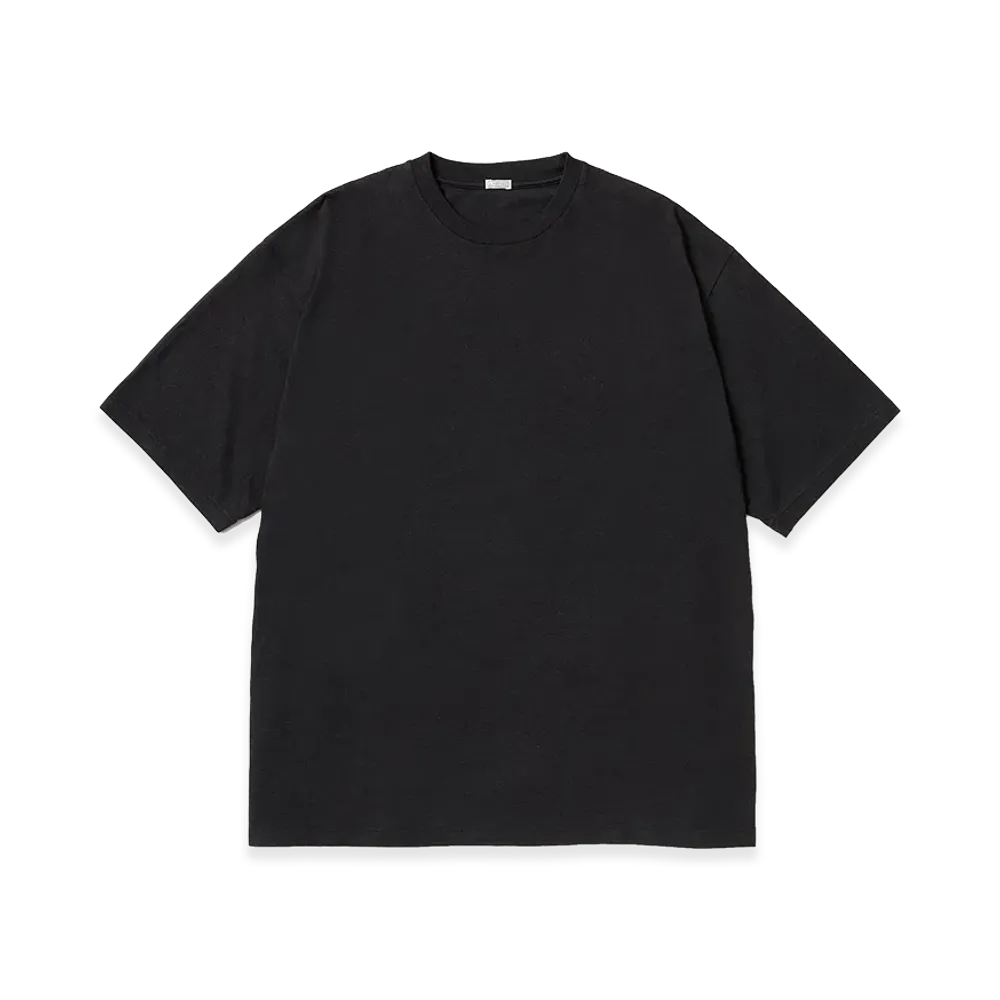 A.PRESSE Cashmere Blend Short Sleeve T-Shirt "Charcoal"