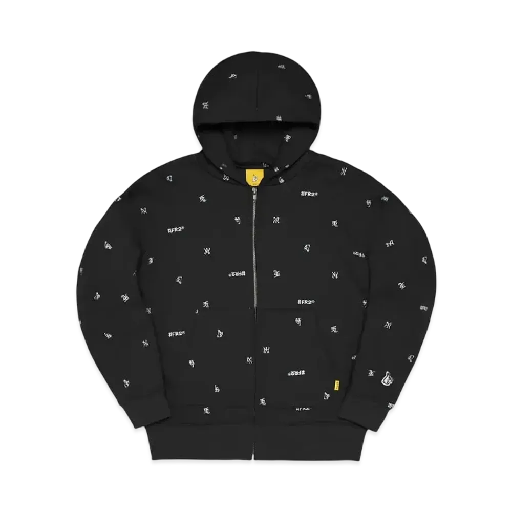 FR2 Full Pattern Icon Logo Zipup Hoodie "Black"