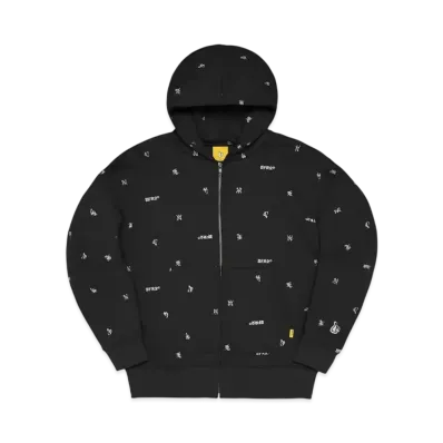FR2 Full Pattern Icon Logo Zipup Hoodie "Black"