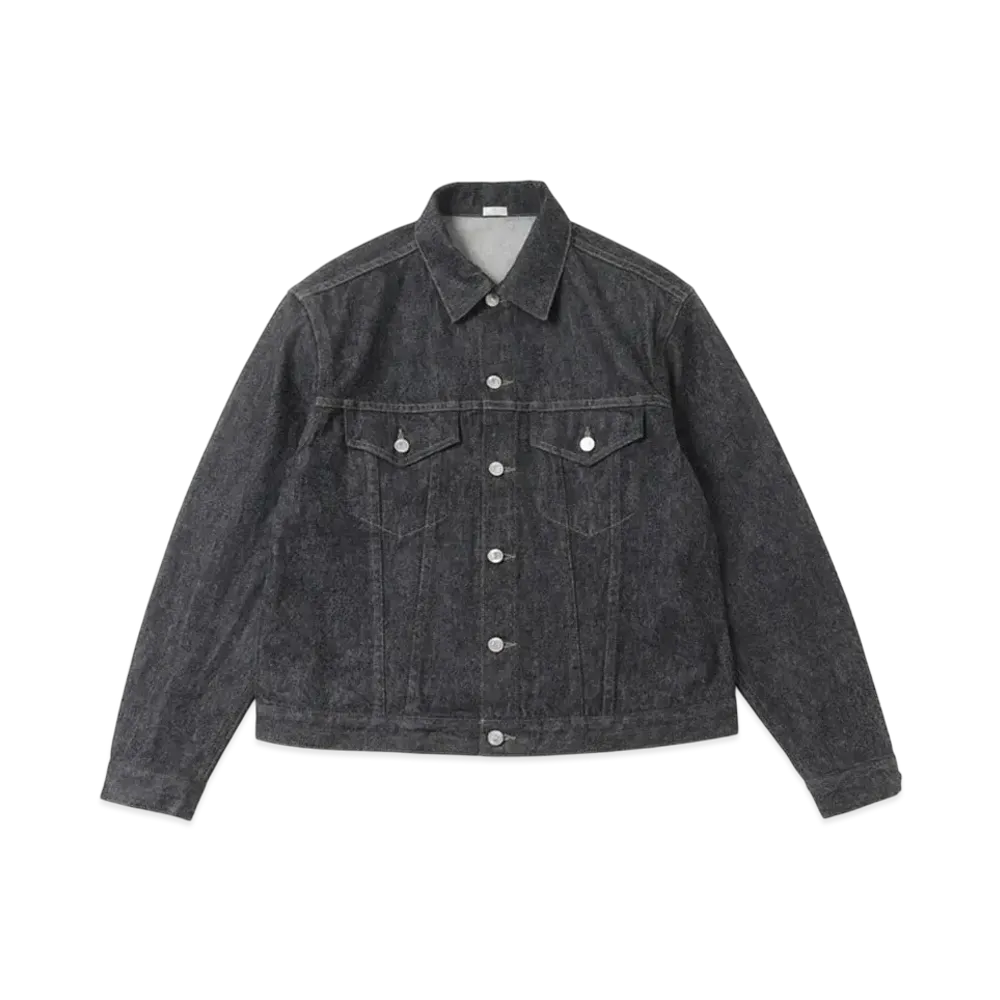 everyone Black Denim Trucker Jacket "Black"