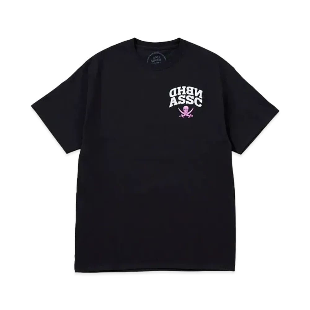 NEIGHBORHOOD NH x ASSC . Tee SS-2 "Black/Pink"