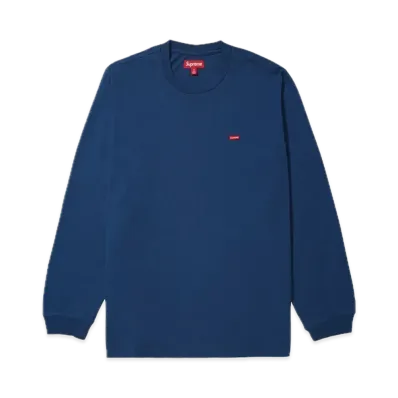 Supreme Small Box L/S Tee "Navy" (25SS)