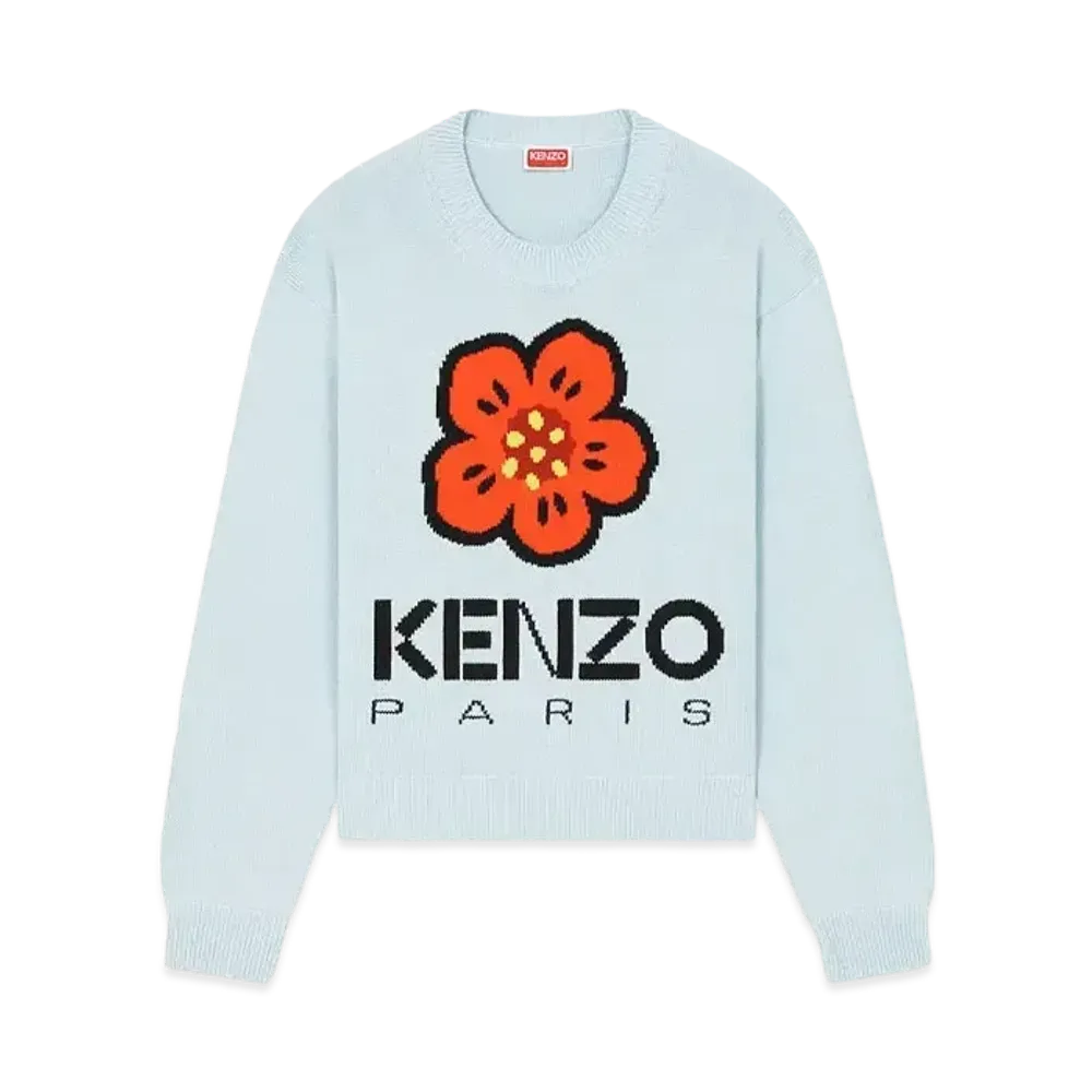 KENZO 'BOKE FLOWER' Jumper "Light Blue"