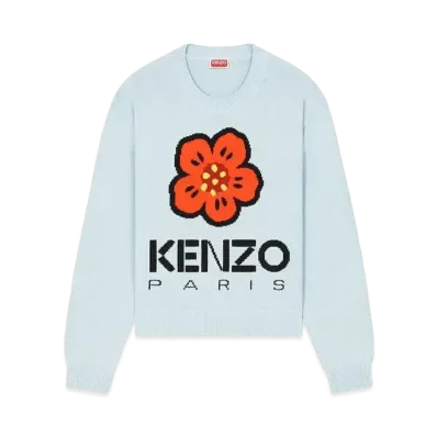 KENZO 'BOKE FLOWER' Jumper "Light Blue"