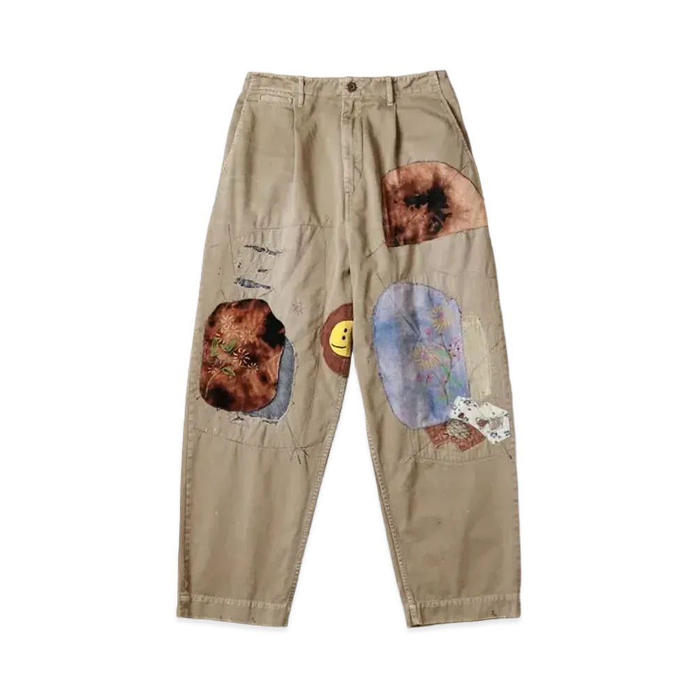 KAPITAL Katsuragi High Waist Neem Pants "Beige"