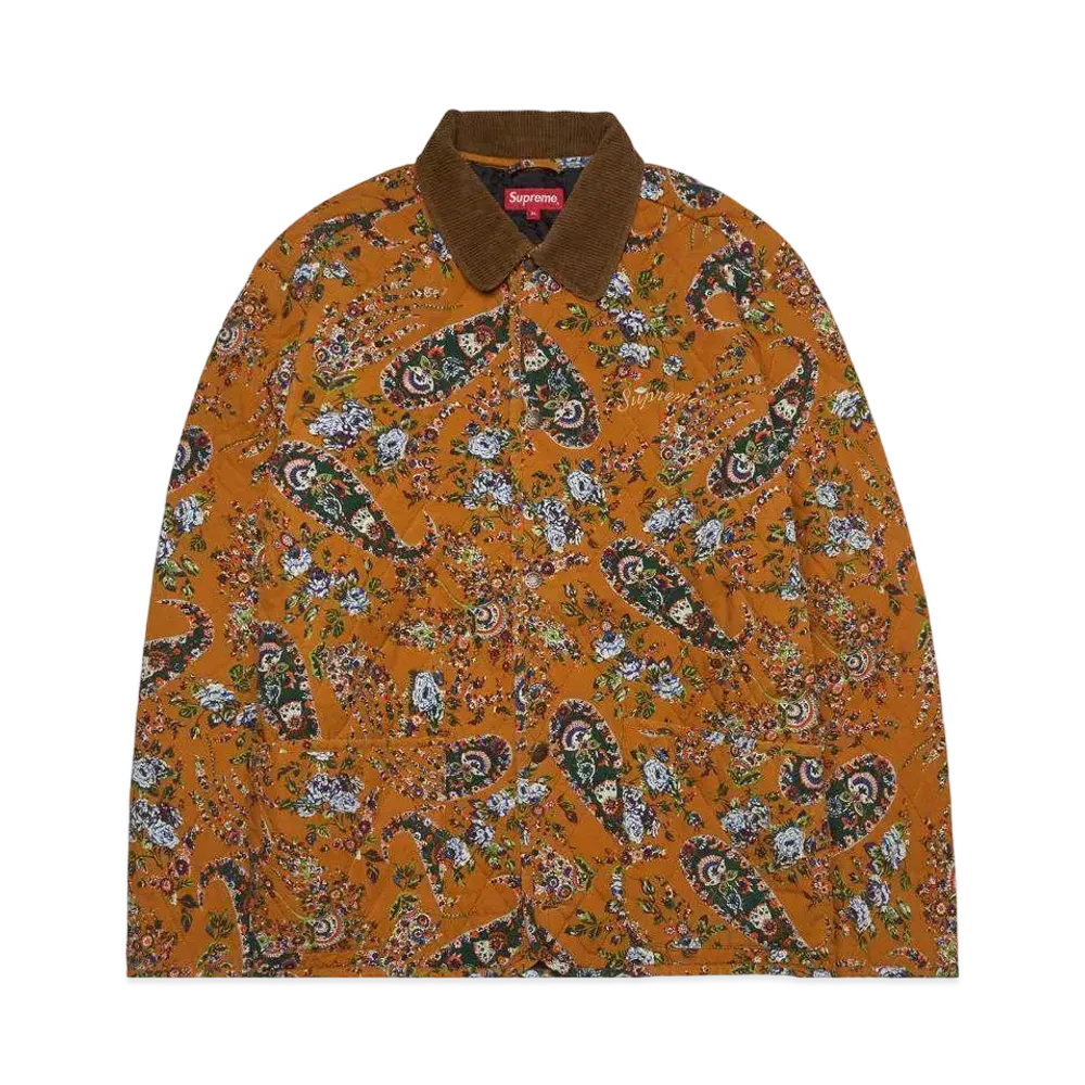 Supreme Quilted Paisley Jacket "Yellow"