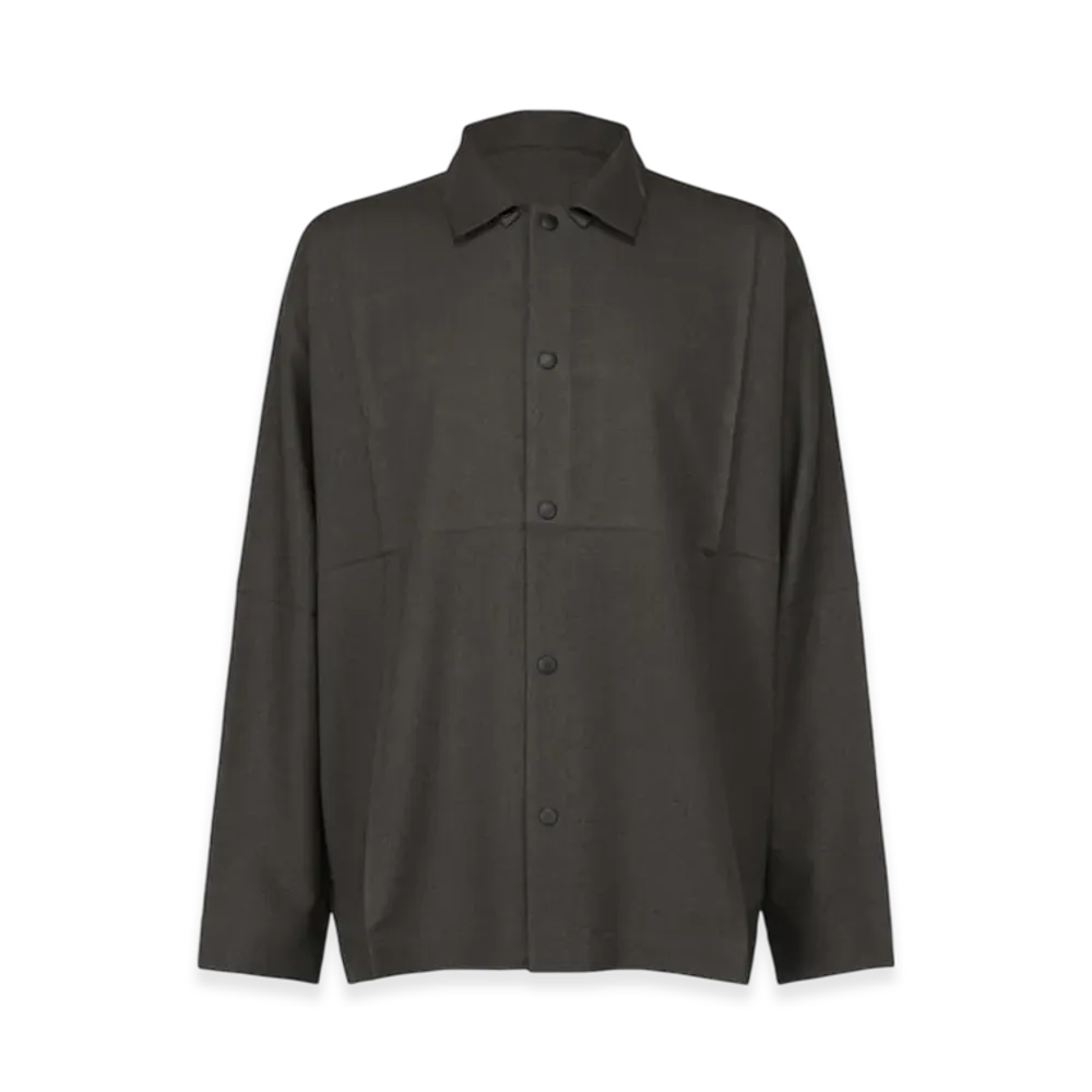 IM MEN Wool Like Compact Shirt "ChacoalGray"
