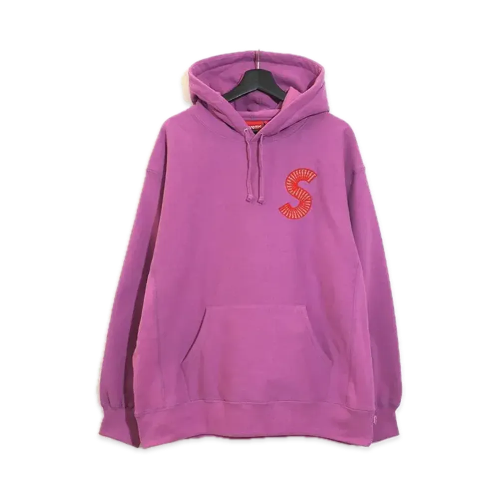 Supreme S Logo Hooded Sweatshirt "Bright Purple" (20FW)
