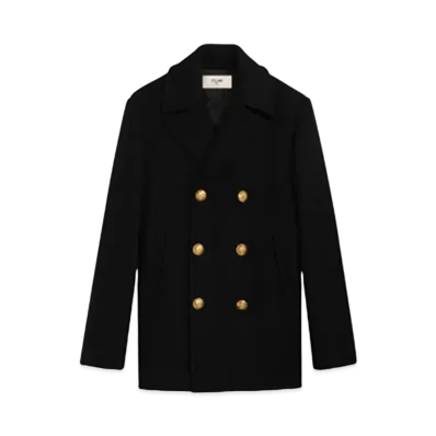 CELINE Rectangle Peacoat / Wool "Black"