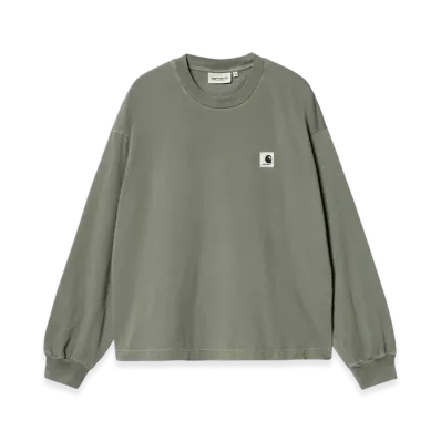 Carhartt WIP Women's Nelson Long Sleeve T-Shirt "Smoke Green"