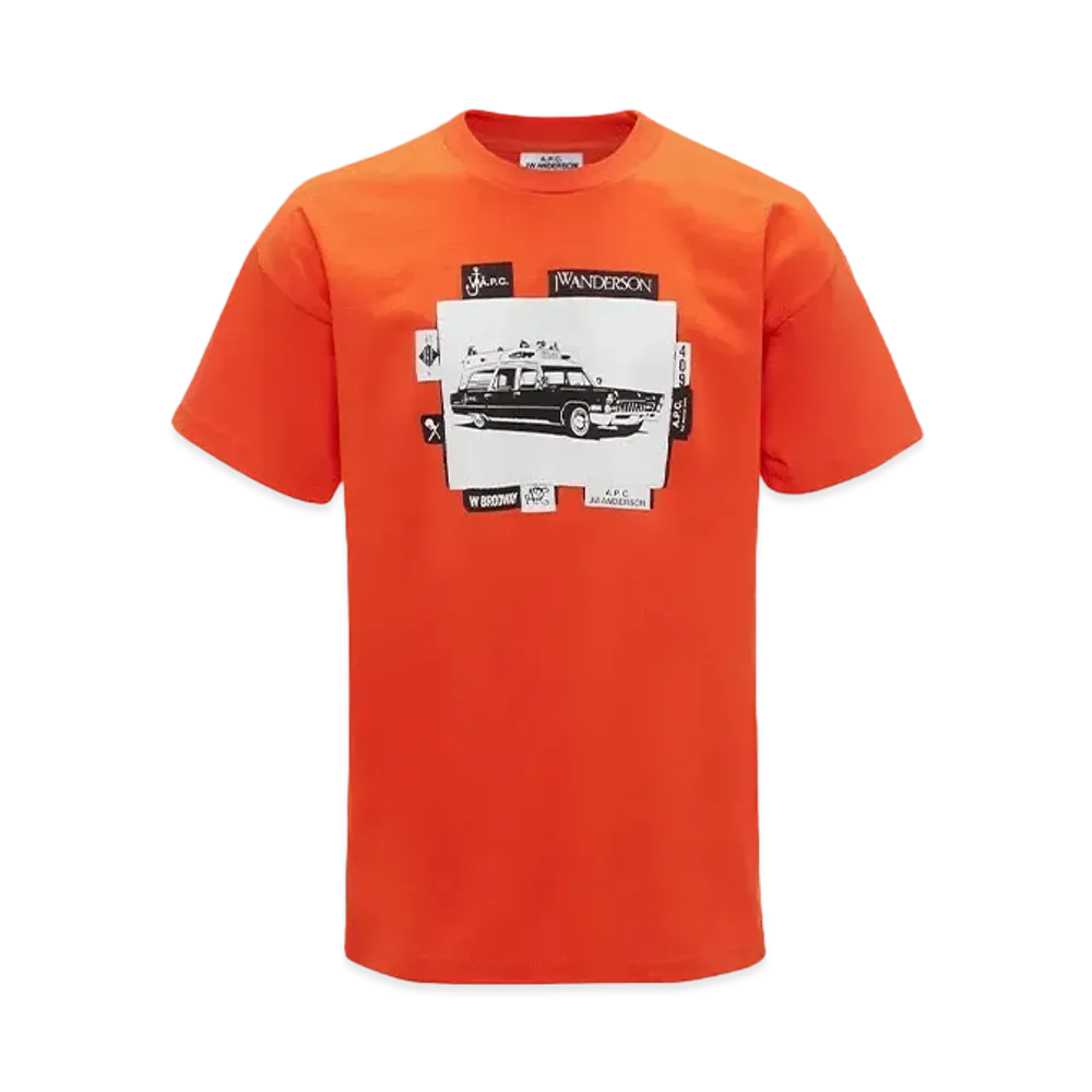 JW ANDERSON x A.P.C. - Tee Shirt Jo - Classic Fit T-Shirt "Orange"