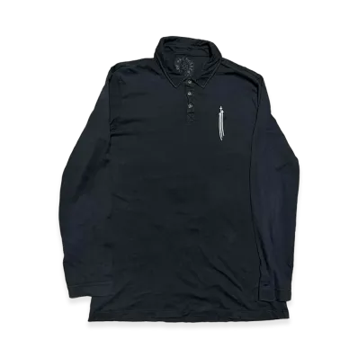 Chrome Hearts RS3 BS Fleur Polo Shirt "Black"