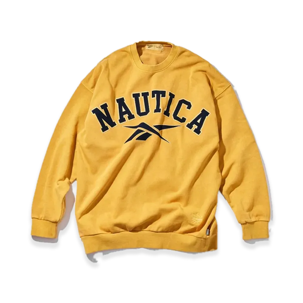 Reebok x NAUTICA Arc Logo Pigment Heavyweight Crewneck Sweat "Yellow"