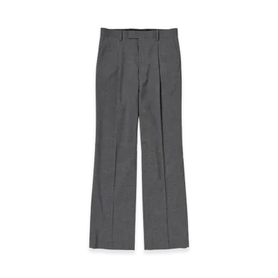 AURALEE Summer Twist Cashmere Pora Slacks "Top Charcoal Gray"