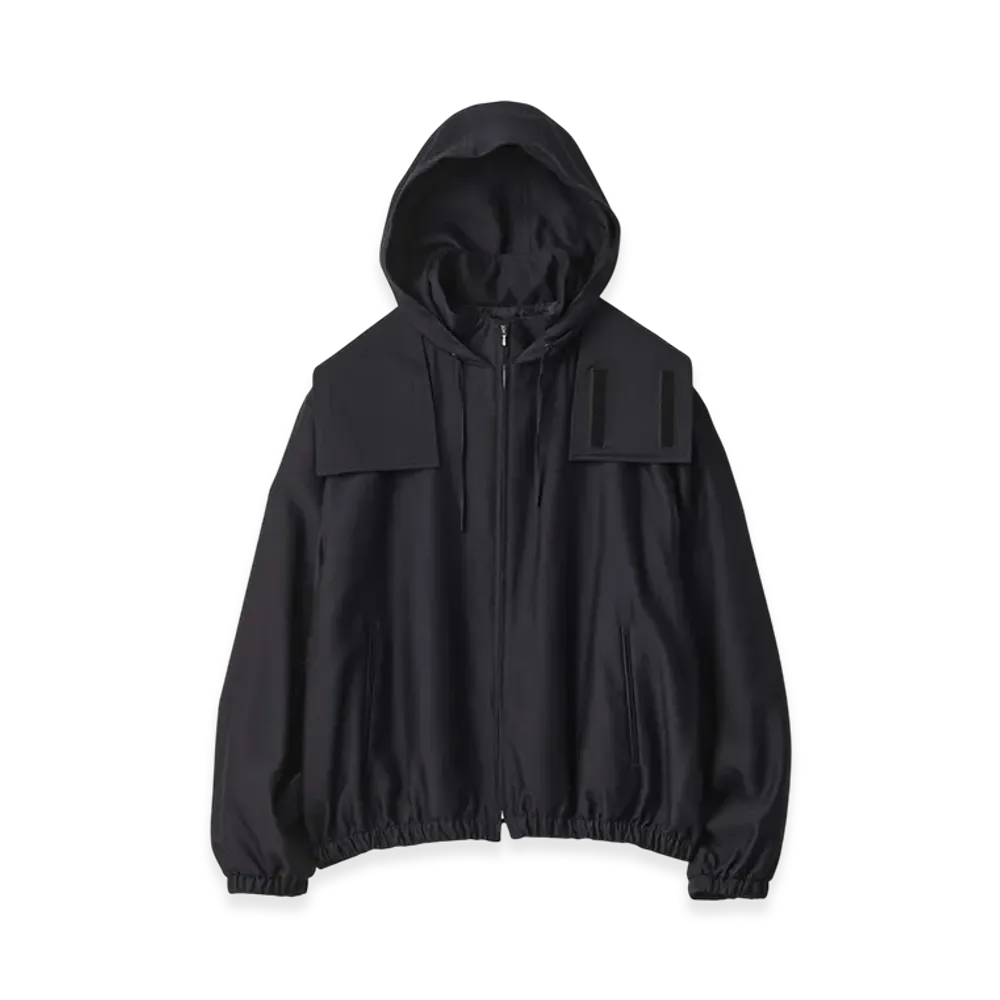 ssstein W/R/SI Double Weave Hooded Jacket "Dark Navy"
