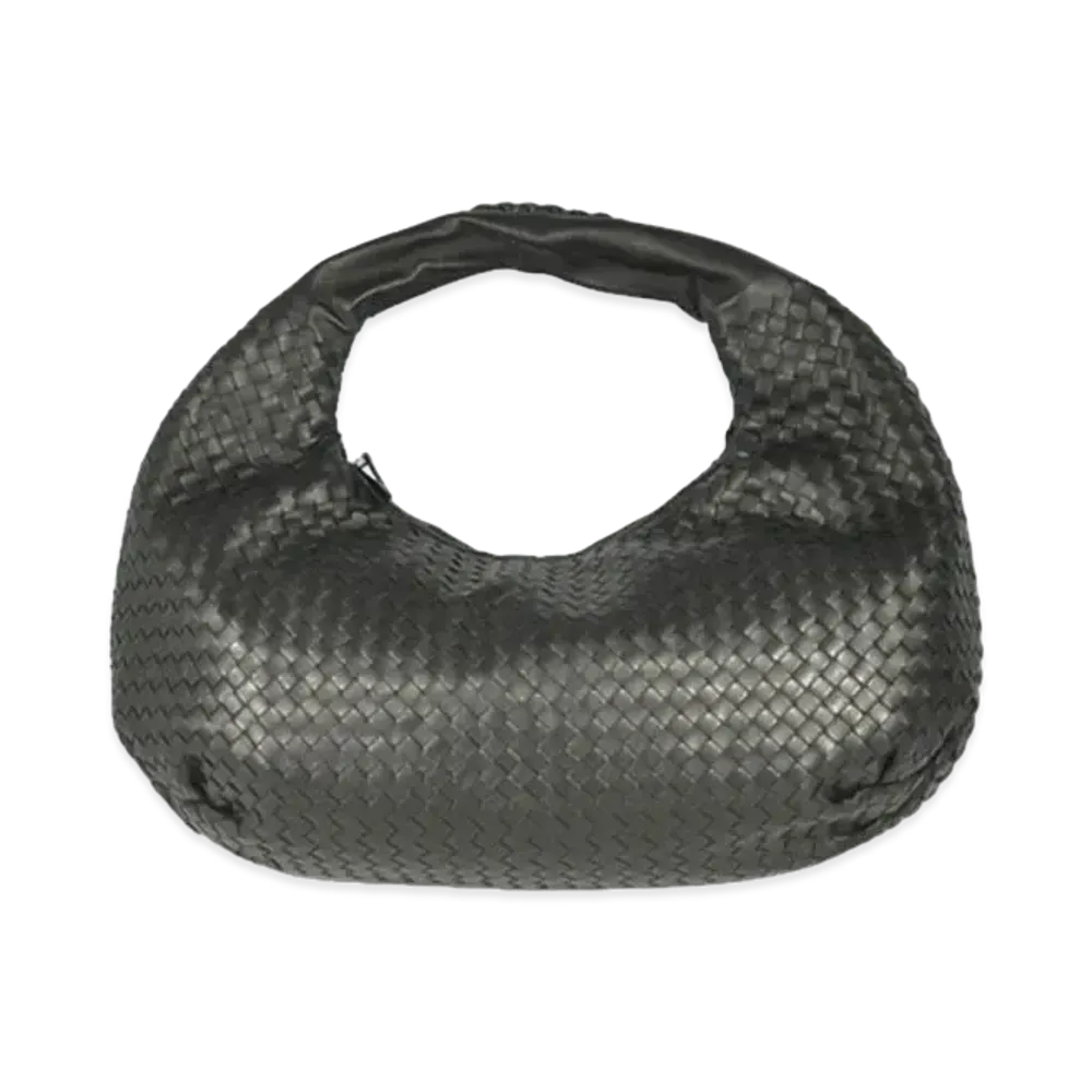 Bottega Veneta Lambskin Hand Bag "Black"