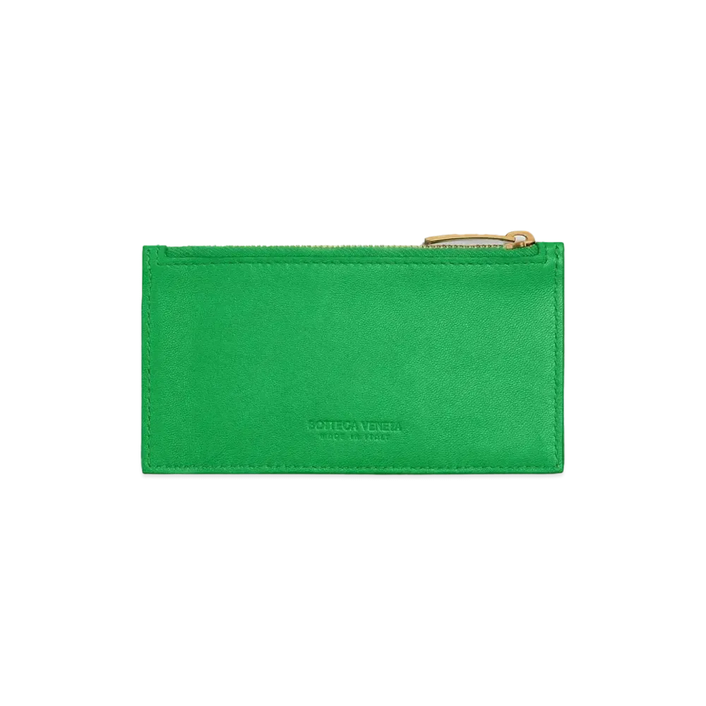 Bottega Veneta Zipped Card Holder "Parakeet"