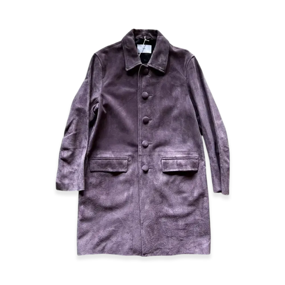 SUGARHILL Suede Leather Coat "Purple"