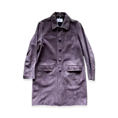 SUGARHILL Suede Leather Coat "Purple"