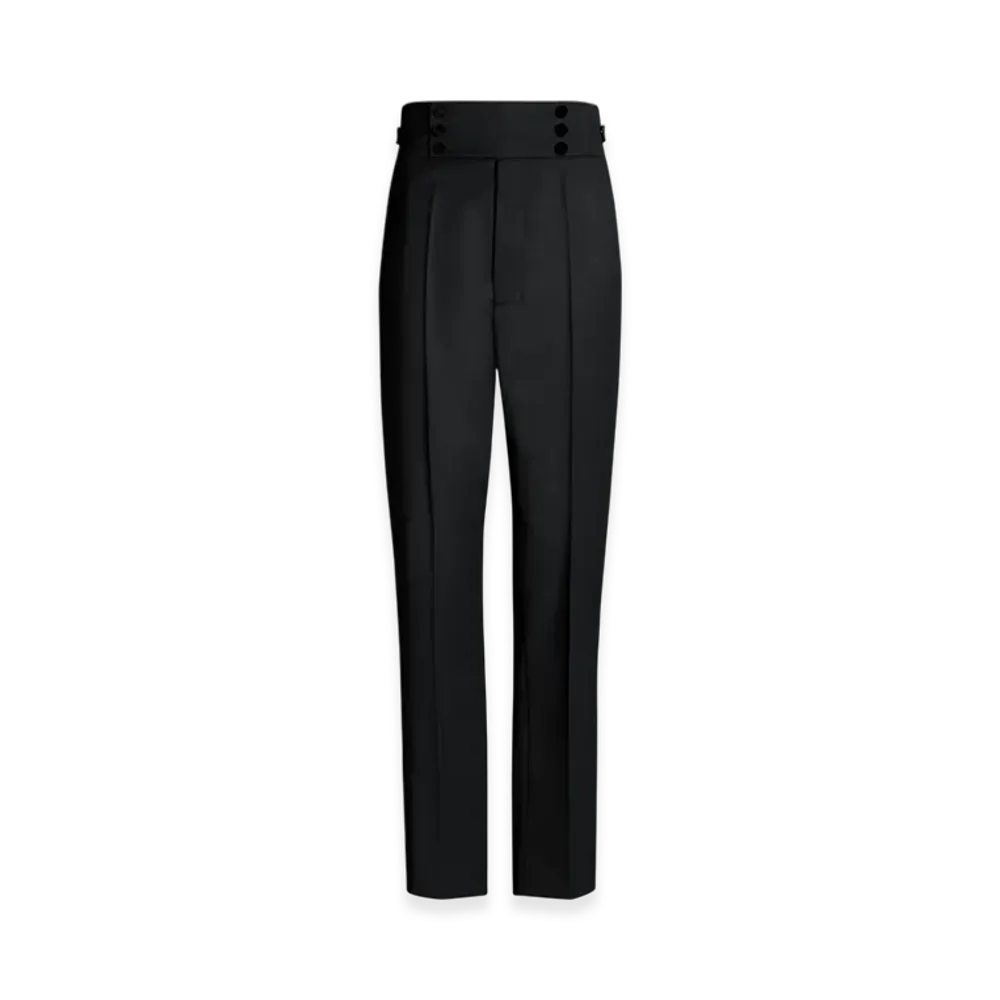 Maison Margiela Women's Wool Tapered Trousers "Black"