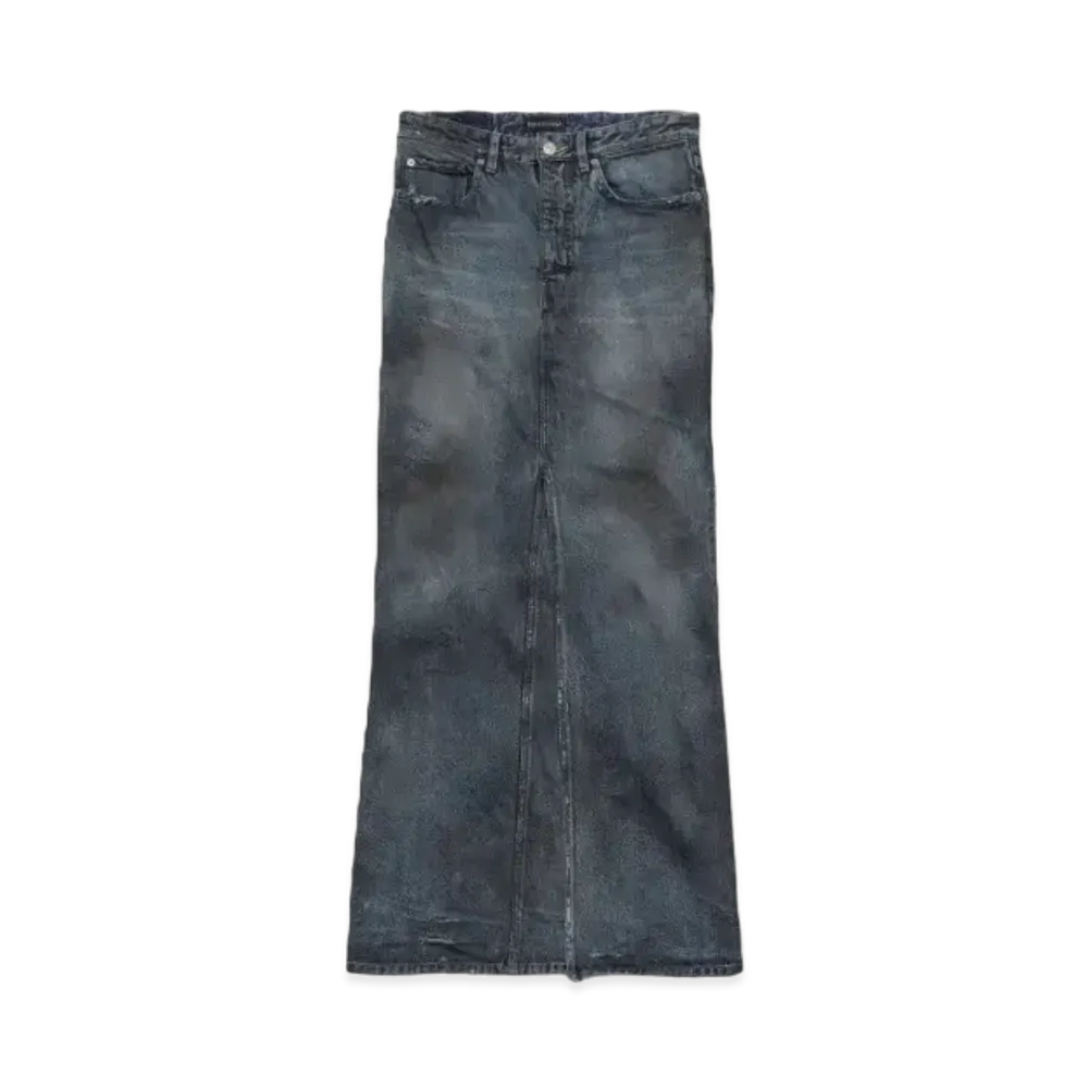 BALENCIAGA Women's Maxi Skirts "Light Blue"