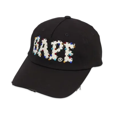 A BATHING APE Panel Cap "Black"