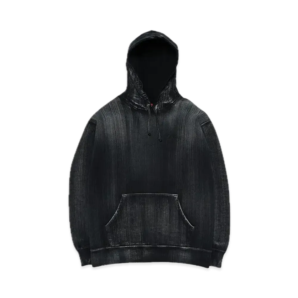 Supreme Brush Stroke Hooded Sweatshirt "Black"
