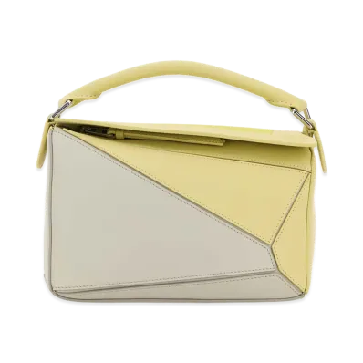 LOEWE Women's Leather X Josef And Anni Albers Small Puzzle Handbag "Multicolor"