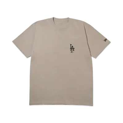 NEW ERA Short Sleeve Cotton T-Shirt Los Angeles Dodgers Regular Fit "Rose Gray"