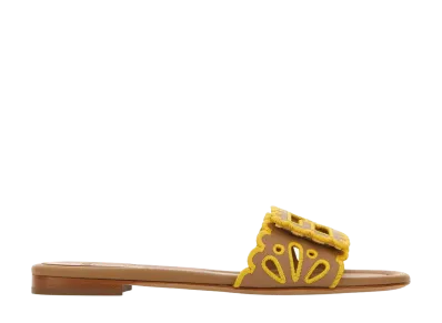 FENDI Women's Baguette Slippers "Multi Color"