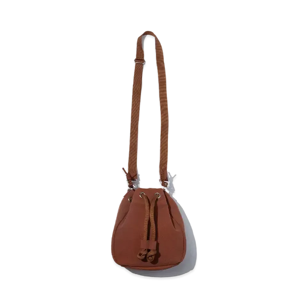 F/CE. Tech Suede Draw String Bag "Camel"