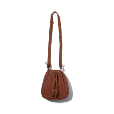 F/CE. Tech Suede Draw String Bag "Camel"