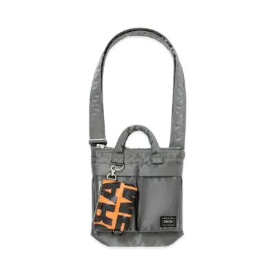 PORTER x COMME DES GARCONS Tanker Helmet Bag (XS) "Gray" 381-17406