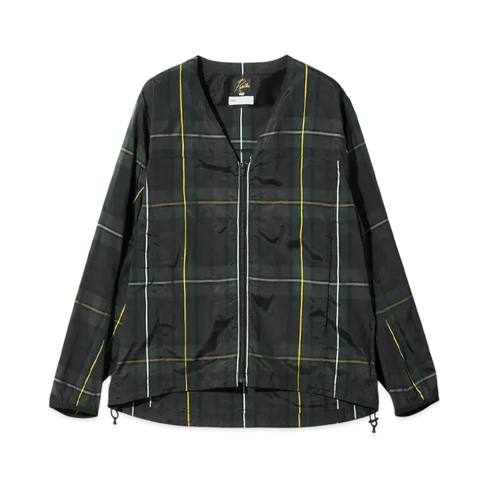 NEEDLES x ts(s) W.U. V Neck Jac - PE Tartan Plaid "Green"