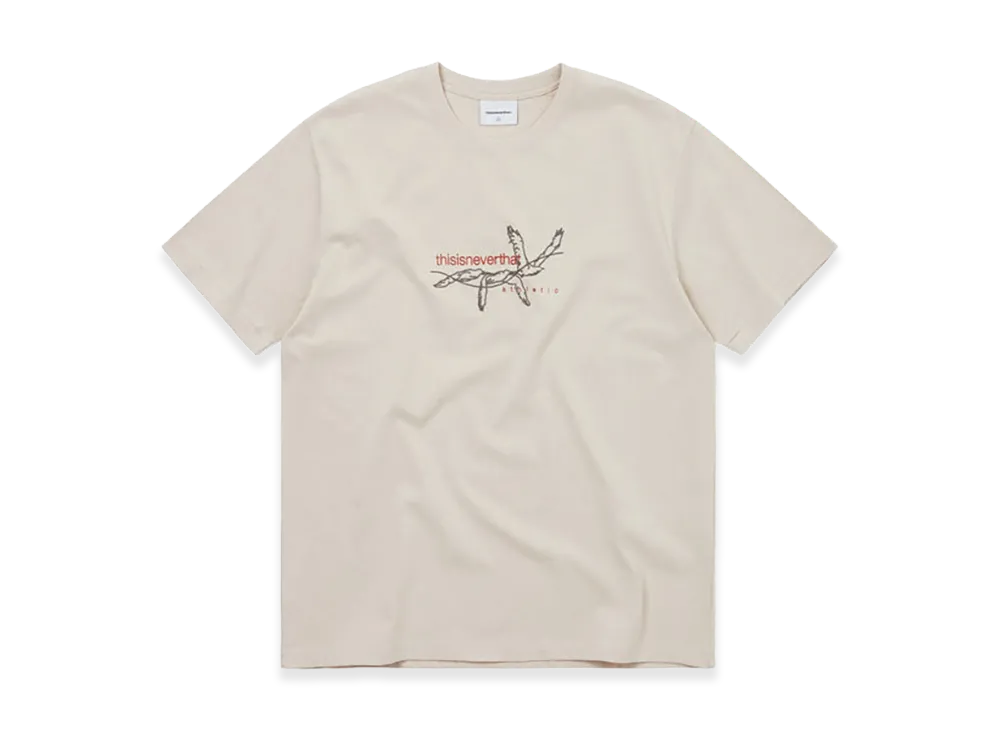 thisisneverthat Stitched Birds Tee "Beige"