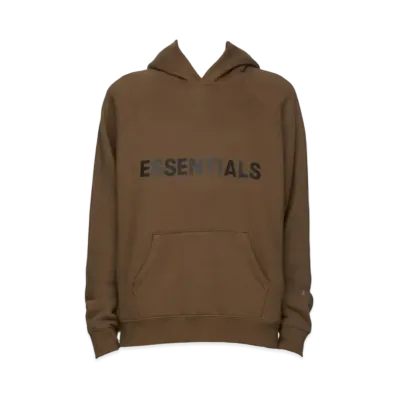FEAR OF GOD ESSENTIALS / SSENSE 3D Silicon Applique Pullover Hoodie "Rain Drum"