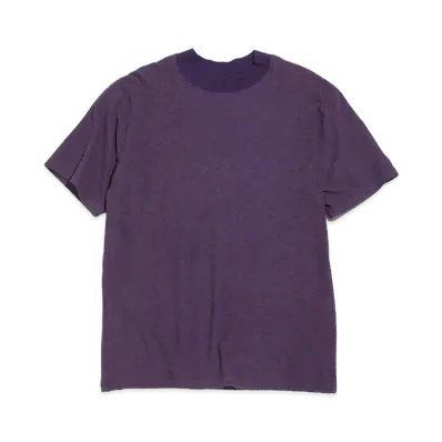 Needles S/S MOCK NECK TEE - COTTON PILE JERSEY "Purple"