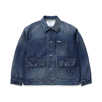 NEIGHBORHOOD Washed Denim Engineer Jacket "Indigo"