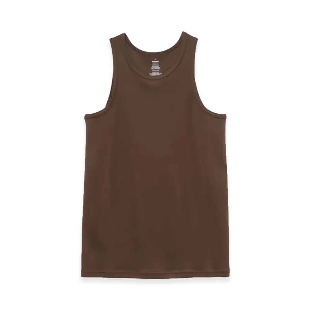 Graphpaper American Sea Island Cotton Tank Top "Brown"